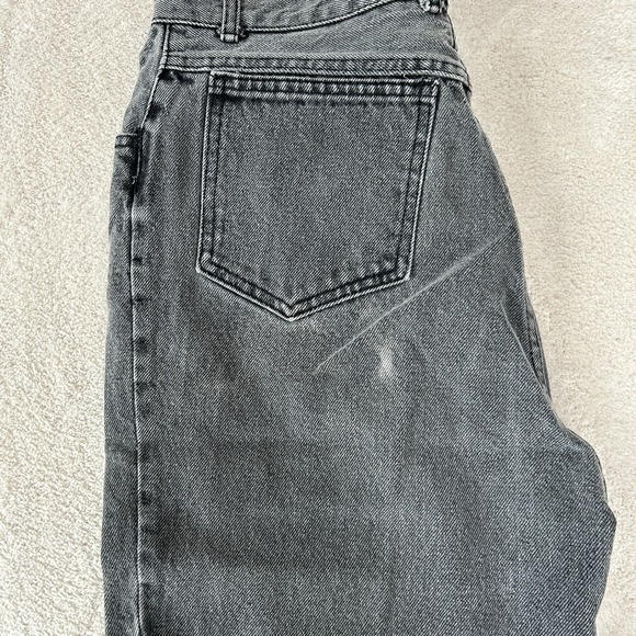 Bongo Black/Grey Jeans Women's Size 13 Vintage 80's 90's High Rise Made In USA - Picture 2 of 7